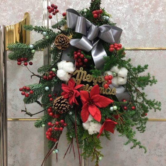 クリスマスリース教室12/6（日） 満員